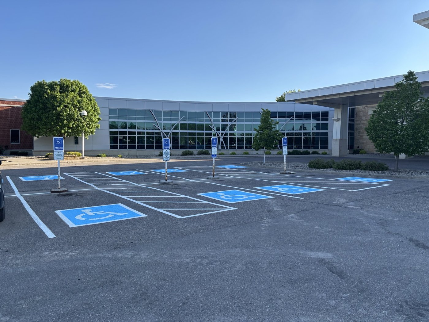 Medical office building parking